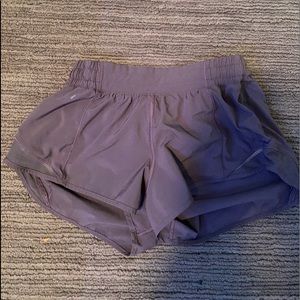 Purple Lululemon Hotty Hot Shorts. Size 6